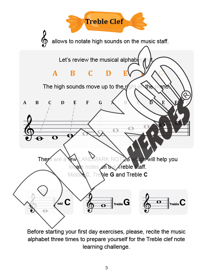 20-Day Treble Clef Candy Shop Challenge – A Sweet & Simple Way to Master Treble Clef Notes! 🍭🎶
