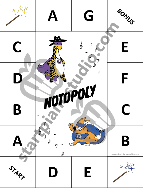 Notopoly (Middle C – Bass C): Mission Success 🎹