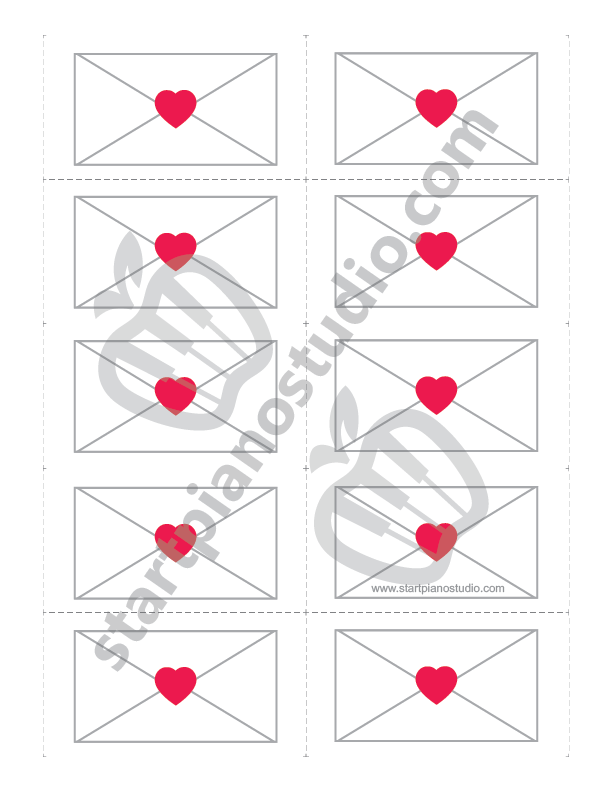 Valentine’s Letters Step and Skip Game