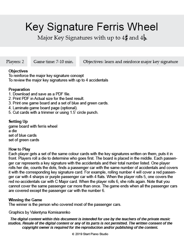 Key Signature Ferris Wheel