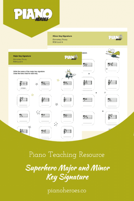 Major and Minor Key Signature Worksheets