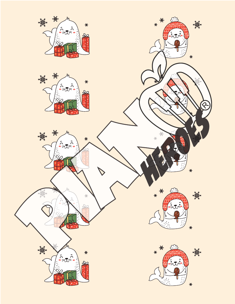 Christmas Seals Chromatic and Diatonic Half Steps