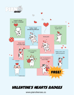 Valentine’s Heart Badges