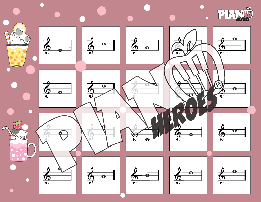 Summer Kittens Treble Notes