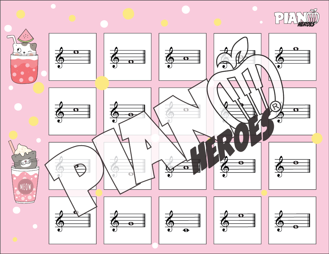 Summer Kittens Treble Notes