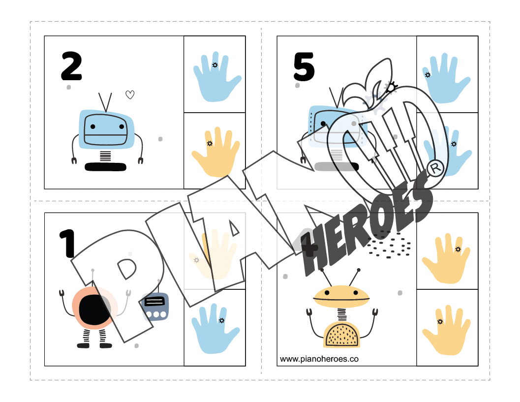 Robot Finger Numbers