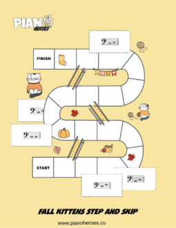 Fall Kittens Step and Skip