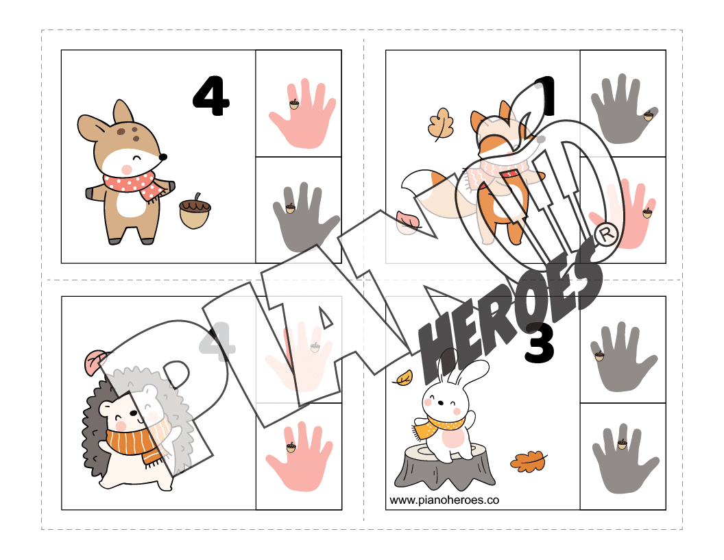 Forest Friends Finger Numbers