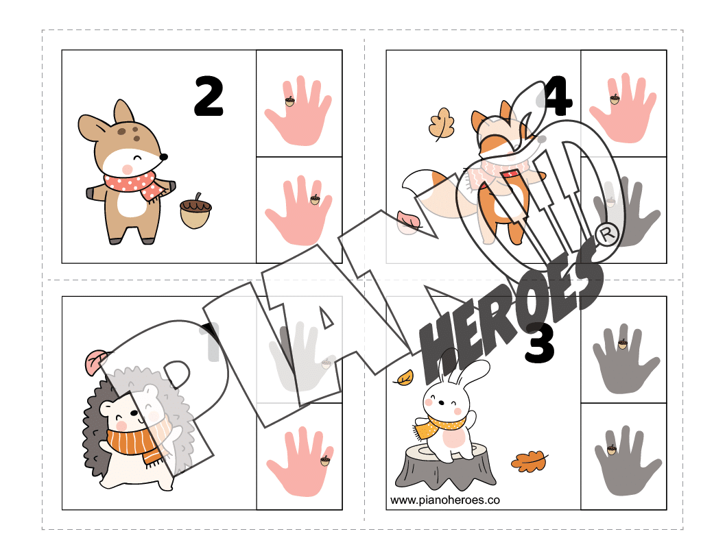 Forest Friends Finger Numbers
