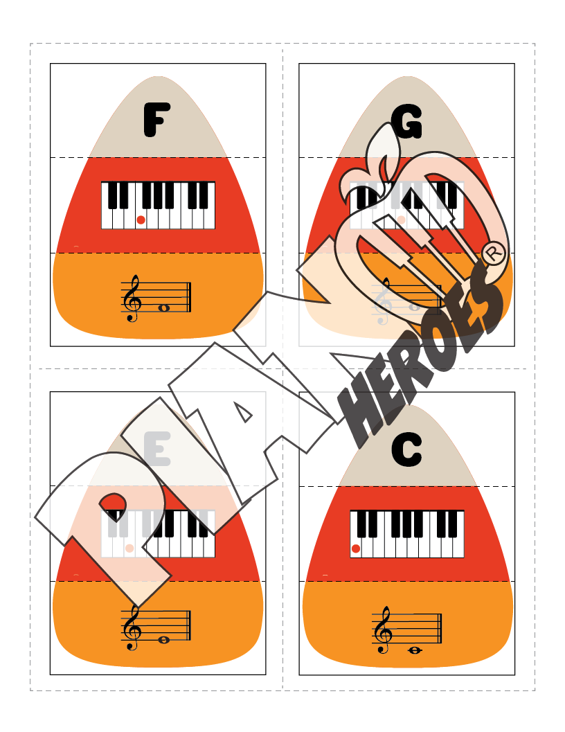 Candy Corn Note Match