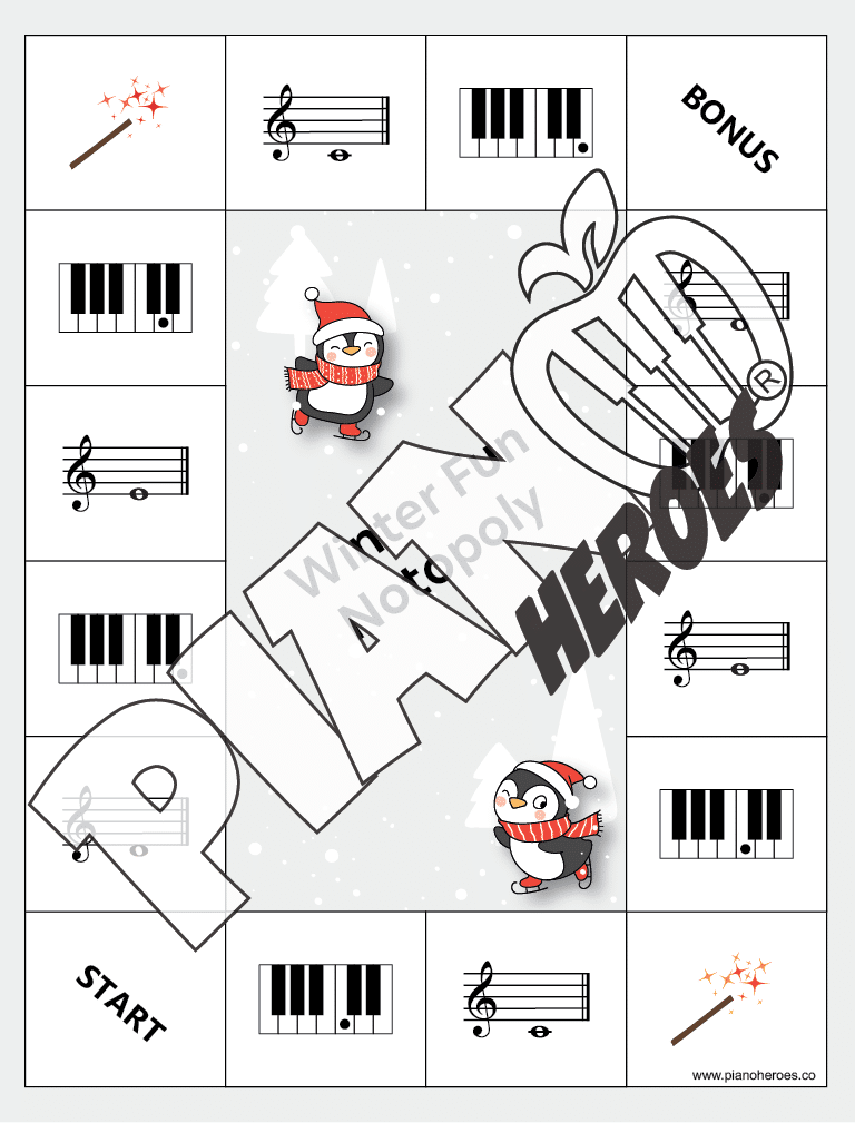 Winter Fun Notopoly